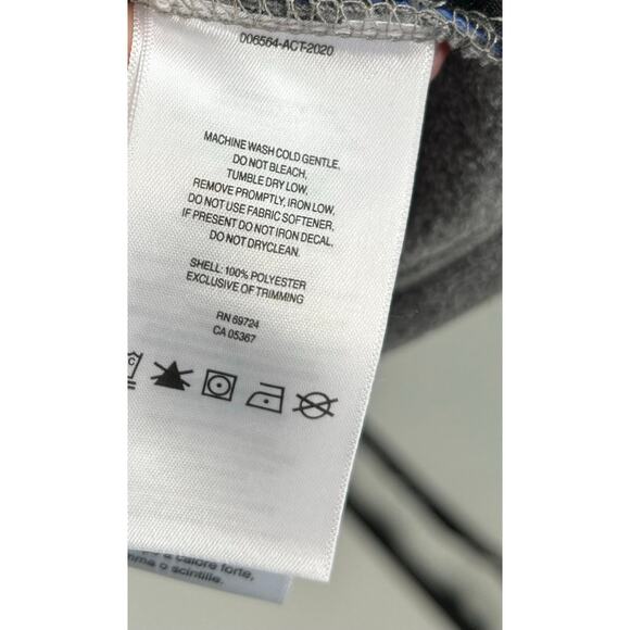 Columbia PFG Jacket 2XL Gray Fleece Full Zip Blue Trim Outdoor Fishing Mens - Picture 6 of 8